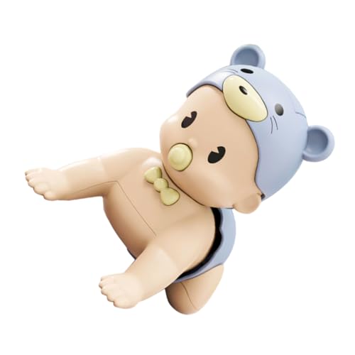 Vaguelly 1Stk kriechende Puppe Puppen kinderpuppe Safe Toy kinderspielzeuge Kid Toys Krabbelpuppenmodell musikalische Puppe vokale elektrische Puppe Plastik Blue von Vaguelly