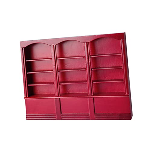 Vaguelly 1Stück Bücherregal Für Puppenhaus Holzschrank Modell Für Dekoration Zufällige Farbe Als Mini Simulationszubehör Für Kreative Raumgestaltung von Vaguelly