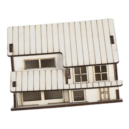 Vaguelly 1Stück DIY Miniaturhaus Kit aus Holz für Erwachsene Unfertige Holzmodelle zur Weihnachtsdekoration Bastelhaus Puzzle Beige für Kreative Projekte und Miniaturszenen Vaguelly 1Stück DIY Miniaturhaus Kit aus Holz für Erwachsene Unfertige Holzmodelle zur Weihnachtsdekoration Bastelhaus Puzzle Beige für Kreative Projekte und Miniaturszenen von Vaguelly