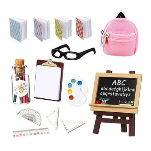 Vaguelly 1satz Miniatur-buchschulranzen Adorables Lernspielzeug Für Puppen Mit Miniatur-bleistiften Und Dekorationszubehör Für Kreative Spielwelten Und -projekte Vaguelly 1satz Miniatur-buchschulranzen Adorables Lernspielzeug Für Puppen Mit Miniatur-bleistiften Und Dekorationszubehör Für Kreative Spielwelten Und -projekte von Vaguelly