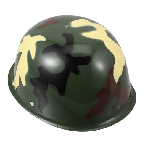Vaguelly Kunststoff Camouflage Hut Kinder Helm Spielzeug Kappe Hüte Für Jungen Mädchen Rolle-spielen Dressing von Vaguelly