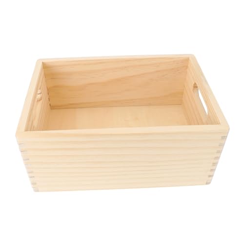 Vaguelly 1stk Küchenaufbewahrungsbox Aus Holz Hausrequisite Holzkiste Imitiert Geschirr Aufbewahrungsspielzeug Für Holzkiste Modell Kinderspielzeug Aus Holz Hölzern von Vaguelly