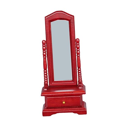 Vaguelly 1pc Mini Dressing Spiegel Für Puppenhaus Spielzeug Praktische Dressing Tisch Spiegel Rot Holz Vaguelly 1pc Mini Dressing Spiegel Für Puppenhaus Spielzeug Praktische Dressing Tisch Spiegel Rot Holz von Vaguelly