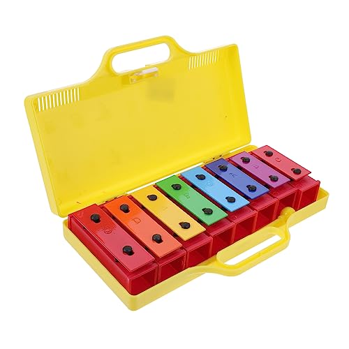 Vaguelly 1stk Orff-oktave Schlaginstrumente Musikspielzeug Kunststoff-Schlagzeug Musikalisches Klopfspielzeug Kleinkindpercussion Schlagzeug Mit 8-Noten-Platte Aluminium Yellow Vaguelly 1stk Orff-oktave Schlaginstrumente Musikspielzeug Kunststoff-Schlagzeug Musikalisches Klopfspielzeug Kleinkindpercussion Schlagzeug Mit 8-Noten-Platte Aluminium Yellow von Vaguelly