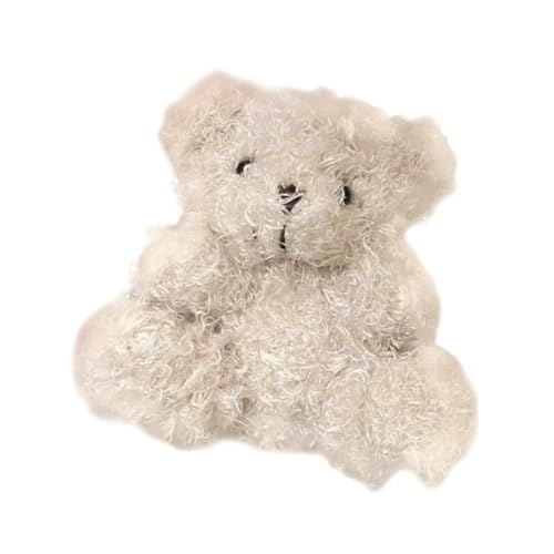 Vaguelly 1stk Plüsch-anhänger Entzückendes Bärenpuppendekor Plüschbärenspielzeug Tiere Puppe Anhänger Bär Puppe Plüsch Kleiner Bärenanhänger Plüsch Bär Puppe Hängende Dekoration Beige von Vaguelly