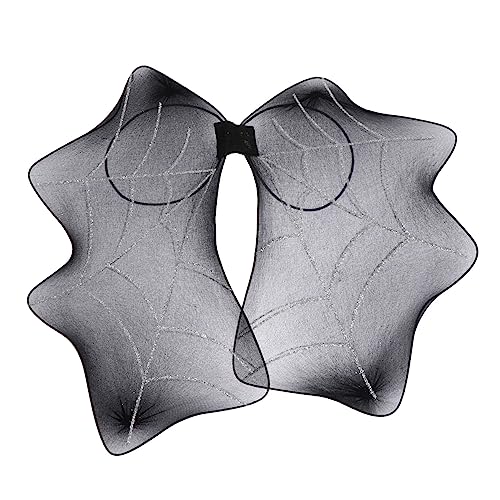 Vaguelly 1stk Spinnenflügel Aus Halloween-fledermausflügel-Outfits Exquisites Teufelskostüm Kostüm Flügel Halloweenkostüm Halloween-kostüme Für Mädchen Black Gittergewebe von Vaguelly