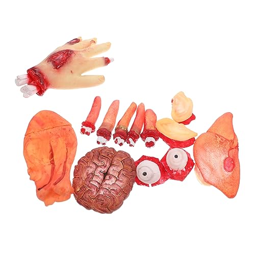 Vaguelly 2 Boxen Halloween Deko Boxen mit Blutigen Simulierten Körperteilen für Gruselige Partys für und Außendekoration Langlebige und Realistische Halloween Requisiten von Vaguelly