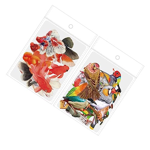Vaguelly 2 Handbuch Aufkleber Transparente Aufkleber Mini Fotoalbum Laptop Aufkleber Scrapbooking Hochzeits Scrapbook Nagelaufkleber Retro Aufkleber Für Erwachsene DIY von Vaguelly