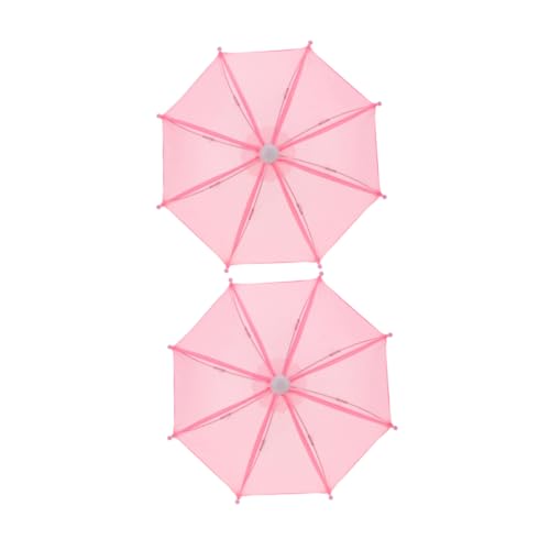 Vaguelly 2 Miniatur-regenschirme Für Puppen: Puppenzubehör Mit Realistischem Design – Rollenspiel-Requisiten Für Mikrolandschaften – Ideal Für Kinder Und Sammler von Vaguelly