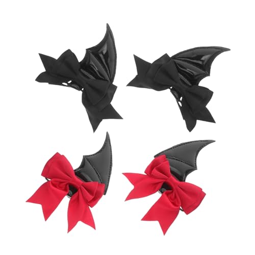 Vaguelly 2 Paar Teufelsflügel Dekoration Schleife Haarklammer Teufelsflügel Kopfbedeckung Dekor Gothic Haarklammern Cosplay Dämonenflügel Stirnband DIY Vaguelly 2 Paar Teufelsflügel Dekoration Schleife Haarklammer Teufelsflügel Kopfbedeckung Dekor Gothic Haarklammern Cosplay Dämonenflügel Stirnband DIY von Vaguelly
