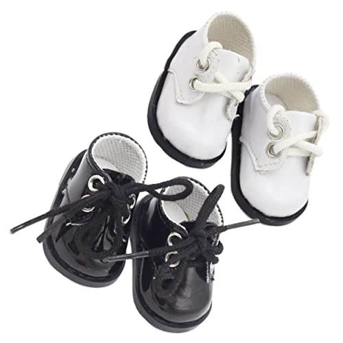Vaguelly 2 Paare Handgemachte Puppenschuhe aus Leder Mini Turnschuhe für Große Puppen für DIY Projekte Accessoires für Puppenhäuser Vaguelly 2 Paare Handgemachte Puppenschuhe aus Leder Mini Turnschuhe für Große Puppen für DIY Projekte Accessoires für Puppenhäuser von Vaguelly