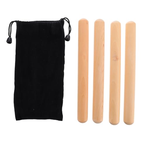 Vaguelly 2 Paare Holz rhythmussticks aus Hartholz mit Tragetasche Langlebiges Orff Percussion Instrument für Klarer Klang Praktisches Musikspielzeug Geschenk für Mädchen Jungen Vaguelly 2 Paare Holz rhythmussticks aus Hartholz mit Tragetasche Langlebiges Orff Percussion Instrument für Klarer Klang Praktisches Musikspielzeug Geschenk für Mädchen Jungen von Vaguelly