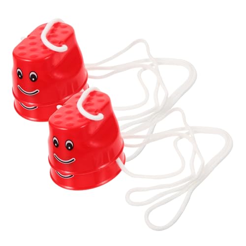 Vaguelly 2 Pairs Stelzen Outdoor Springen Kindergarten Spiel Requisiten Ausübung Springen Outdoor Balance Training Rot Kunststoff Vaguelly 2 Pairs Stelzen Outdoor Springen Kindergarten Spiel Requisiten Ausübung Springen Outdoor Balance Training Rot Kunststoff von Vaguelly