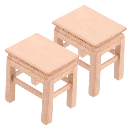 Vaguelly Puppenhauszubehör 2 Stück Mini-hocker Kleiner Puppenstuhl Hocker Miniaturmöbel Dekorative Mini-Bank Für Puppenhäuser Vaguelly Puppenhauszubehör 2 Stück Mini-hocker Kleiner Puppenstuhl Hocker Miniaturmöbel Dekorative Mini-Bank Für Puppenhäuser von Vaguelly