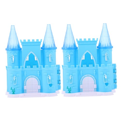 Vaguelly 2 STK Schloss kinderspielzeug kinderknallzeug puppenhauszubehör Toys Mini-Hausbedarf Kindervilla Schlossmodell Puppenhaus-Layout Abs Blue Vaguelly 2 STK Schloss kinderspielzeug kinderknallzeug puppenhauszubehör Toys Mini-Hausbedarf Kindervilla Schlossmodell Puppenhaus-Layout Abs Blue von Vaguelly