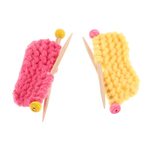 Vaguelly Handgefertigtes Mini-Strickpullover-Set Für Puppenhäuser Garn-bastelset Zur Fotodekoration Winziges Wollkunstwerk Für Jungen Und Mädchen von Vaguelly