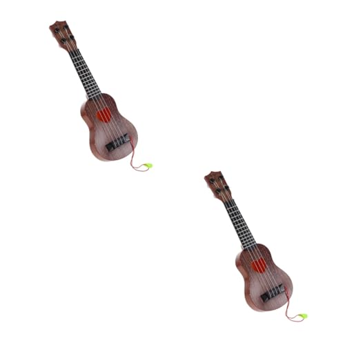 Vaguelly 2 STK Ukulele kleine Gitarre Musikspielzeug für Babys Kinderspielzeug Musikinstrumente Spielzeug für Kleinkinder Mini-Instrument Instrumentenspielzeug Puzzle von Vaguelly