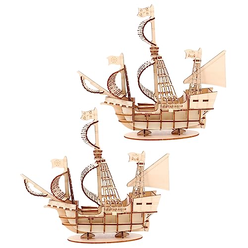 Vaguelly 2 Sätze Bausteinspielzeug zusammenbauen Modell segelboot Handwerkliches Baumodell schwimmendes Bootsspielzeug kreatives Segelbootmodell Puzzle- Holz Khaki Vaguelly 2 Sätze Bausteinspielzeug zusammenbauen Modell segelboot Handwerkliches Baumodell schwimmendes Bootsspielzeug kreatives Segelbootmodell Puzzle- Holz Khaki von Vaguelly