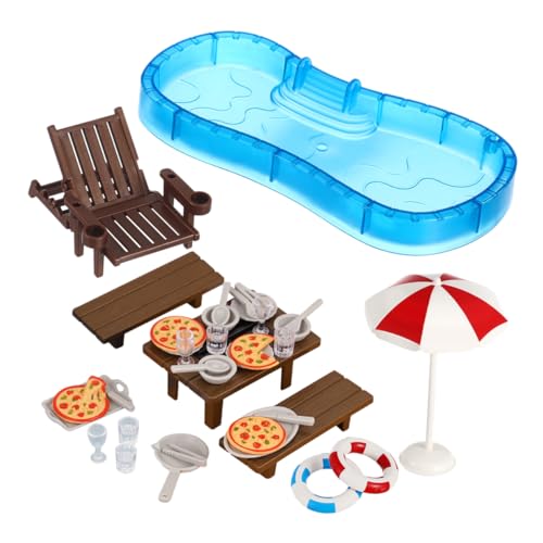 Vaguelly 2 Sets Miniatur-puppenhaus-Pool-schaukelstuhl-Set Puppenhaus-zubehör Möbel Kunststoff-schwimmbecken Für Jungen Und Mädchen Spielhaus Vaguelly 2 Sets Miniatur-puppenhaus-Pool-schaukelstuhl-Set Puppenhaus-zubehör Möbel Kunststoff-schwimmbecken Für Jungen Und Mädchen Spielhaus von Vaguelly