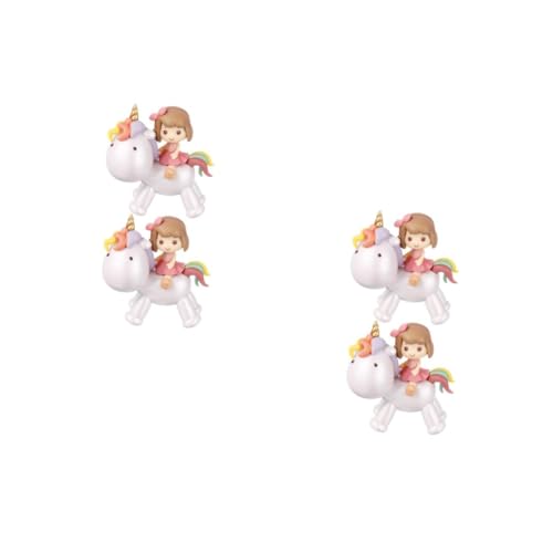 Vaguelly 2 Sätze Einhorn Kuchendekoration Babypuppen Dekorationen Babyornament Babyparty Kuchenaufsatz Einhorn Mädchenstatuen Einhorn Mädchenornamente Kuchendekore 2 Stück * 2 von Vaguelly