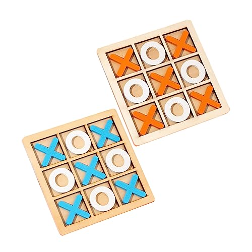 Vaguelly 2 Sätze Holz Toe Spiel Holzspielzeug Lernspiel für Familienspiel Fördert Konzentration und Logisches Orange und Blau Vaguelly 2 Sätze Holz Toe Spiel Holzspielzeug Lernspiel für Familienspiel Fördert Konzentration und Logisches Orange und Blau von Vaguelly