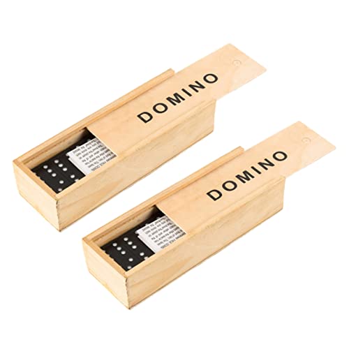 Vaguelly 2 Sätze Holzbausteine Bildungsspielzeug Domino-brettspiele Domino- Domino-bausteine Bambus Vaguelly 2 Sätze Holzbausteine Bildungsspielzeug Domino-brettspiele Domino- Domino-bausteine Bambus von Vaguelly