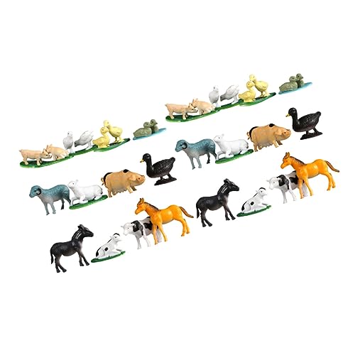 Vaguelly 2 Sätze Kleines Set von Simulation Farm Modellspielzeugen Realistische Tiermodelle aus Dekorative Figuren für Pädagogisches für Partys und Lernspiele Vaguelly 2 Sätze Kleines Set von Simulation Farm Modellspielzeugen Realistische Tiermodelle aus Dekorative Figuren für Pädagogisches für Partys und Lernspiele von Vaguelly