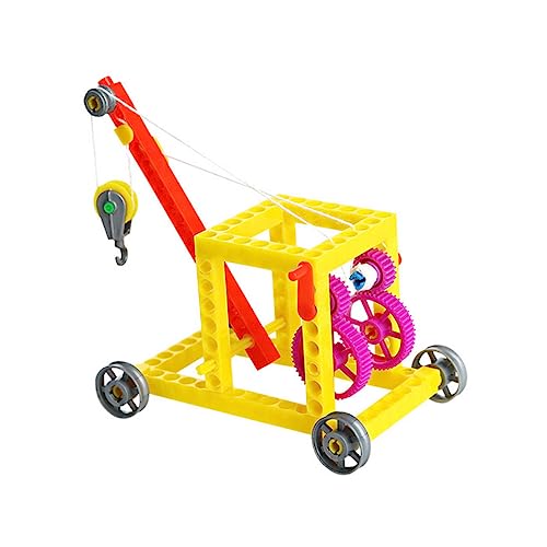 Vaguelly 2 Sätze Kran kreativ Set für Kinder experimentierkasten für Kinder DIY-Automodell-Spielzeug Kits für den naturwissenschaftlichen Unterricht Modelle Spielzeuge Lernset Bauen Puzzle von Vaguelly