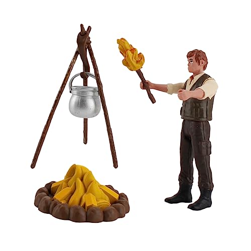 Vaguelly 2 Sätze Lagerfeuer-Camping-Modell Campingspielzeug für Kinder Miniatur-Lagerfeuerszene kinderspielzeug Kinder Spielzeug Modelle Spielzeuge Mini-Picknick-Modell Miniatur-Fackel Feld von Vaguelly
