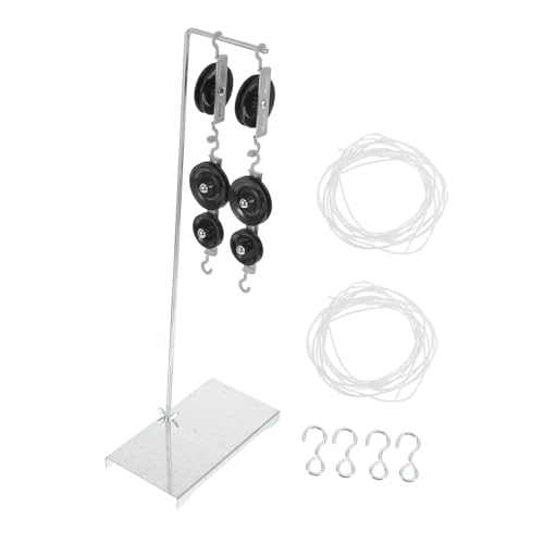 Vaguelly 2 Sätze Metall Pulley Kit für Physik Experimente mit Stabilem Halter Einzel und Doppelrollenblock für Oberschulunterricht in Mechanik und Kraftlehre Vaguelly 2 Sätze Metall Pulley Kit für Physik Experimente mit Stabilem Halter Einzel und Doppelrollenblock für Oberschulunterricht in Mechanik und Kraftlehre von Vaguelly