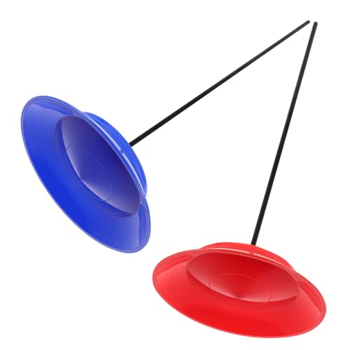 Vaguelly 2 Sätze Teiliges Jonglier mit Top Stab und Drehplatte Vielseitiges Zirkusspielzeug für Jonglier und Drehplatten Performances Geeignet für Erwachsene für Gruppenaufführungen von Vaguelly