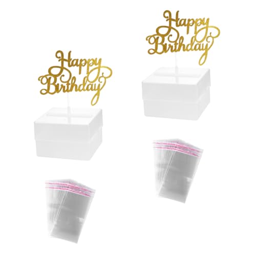 Vaguelly 2 Satz Cake Money Box Set Transparente Geldgeschenkbox mit Geburtstagskuchen Aufsatz für Party Dekoration für Geldgeschenke und Überraschungen Beim Feiern Vaguelly 2 Satz Cake Money Box Set Transparente Geldgeschenkbox mit Geburtstagskuchen Aufsatz für Party Dekoration für Geldgeschenke und Überraschungen Beim Feiern von Vaguelly