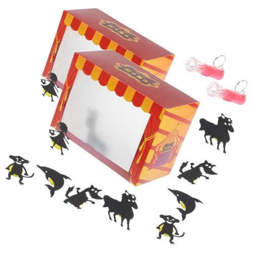 Vaguelly 2 Satz DIY Schattenpuppen Theater Set für Teiliges Bastelset für Interaktives Geschichtenerzählen Kreative Puppenspiele und Wissenschaftliches Lernen mit Einfachen Materialien Vaguelly 2 Satz DIY Schattenpuppen Theater Set für Teiliges Bastelset für Interaktives Geschichtenerzählen Kreative Puppenspiele und Wissenschaftliches Lernen mit Einfachen Materialien von Vaguelly
