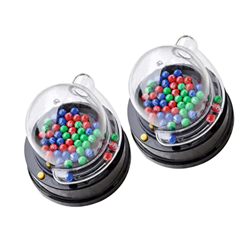 Vaguelly 2 Satz Lotteriemaschine Würfelrolle Gel Ballmaschine tragbar Rad Party Gadgets Party Accessoires mini Slot Machine Lottomaschine Unterhaltungs-Brettspiel pp-Material von Vaguelly