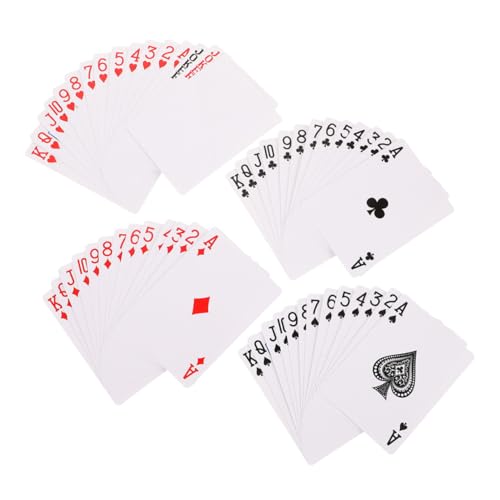 Vaguelly 2 Sets Heat Transfer Spielkarten Blanko Spielkarten Pokerkarten Poker Spielkarten Ausgefallene Spielkarten Poker Zubehör Papier von Vaguelly