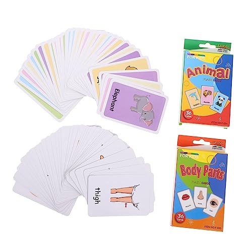 Vaguelly 2 Sets Lernkarten Für Kinder Lernspielzeug Lernkarten Für Kleinkinder Materialien Zur Sprachtherapie Und Pädagogische Hilfsmittel Vaguelly 2 Sets Lernkarten Für Kinder Lernspielzeug Lernkarten Für Kleinkinder Materialien Zur Sprachtherapie Und Pädagogische Hilfsmittel von Vaguelly