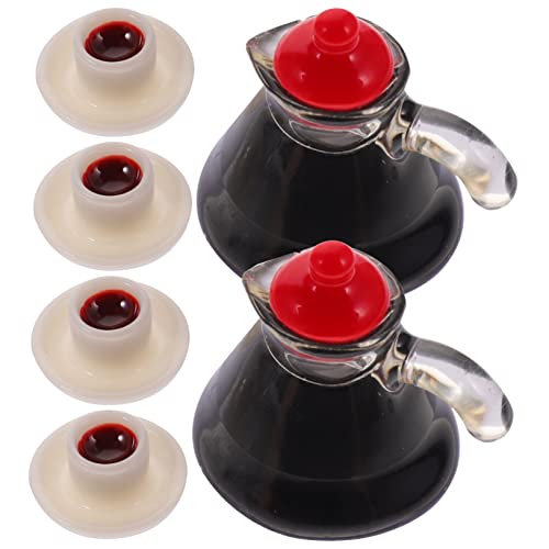 Vaguelly 2 Sets Mini Kaffeekanne Miniatur Wasserkocher Kaffeekessel Ornament Simulierter Kaffeekessel Mini Hausbedarf Mini Dekor Kaffeekessel Modellierung Verzierung von Vaguelly