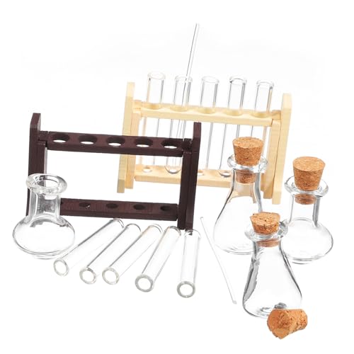 Vaguelly 2er-Pack Miniatur-reagenzglas-messbecher-Set Für Puppenhaus Miniatur- - Robustes Pädagogisches Spielzeug von Vaguelly