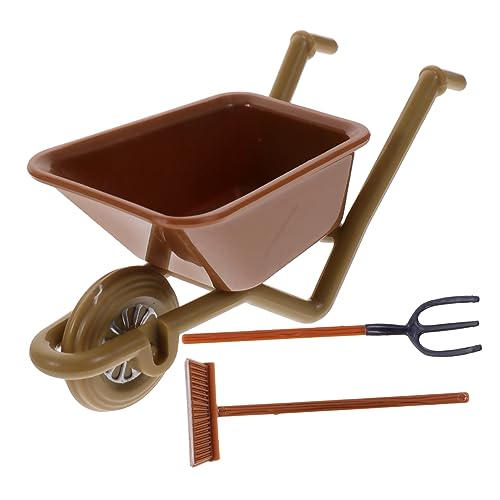 Vaguelly 2 Sets Mini Wagen Kleines Mini Kleines Landwirtschaftswerkzeug Mikro Farm Mini Zubehör Mini Farm Zubehör Mini Landwirtschaftswerkzeug Mini von Vaguelly