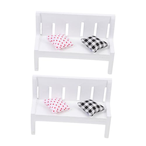 Vaguelly 2 Sets Miniatur öbel Modelle Dekorative Mini Bänke Mit Kissen Weißes Design Für Schreibtisch Und Wohnaccessoires Simulation Bench Decor Kleines öbelmodell Vaguelly 2 Sets Miniatur öbel Modelle Dekorative Mini Bänke Mit Kissen Weißes Design Für Schreibtisch Und Wohnaccessoires Simulation Bench Decor Kleines öbelmodell von Vaguelly
