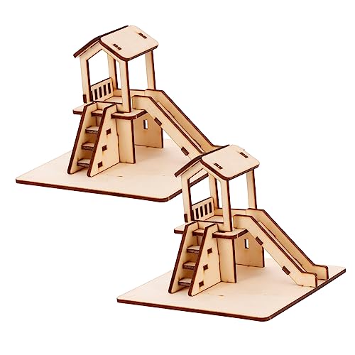 Vaguelly 2 Sets Schiebemodell Kinderspielzeug Schiebepuzzles Wissenschaftslernset Lernspielzeug Für Kinderspielzeug Selbstzusammenbauendes Puzzle DIY Lernset Aus Holz von Vaguelly