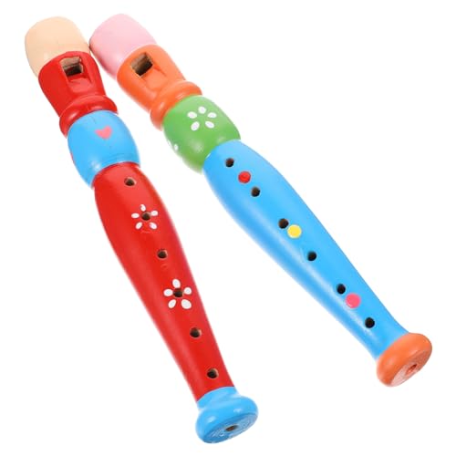 Vaguelly 6-Loch-Klarinette Aus Holz Für Jungen Und Mädchen Musikinstrument Spielzeugflöte Baby Kleinkind von Vaguelly