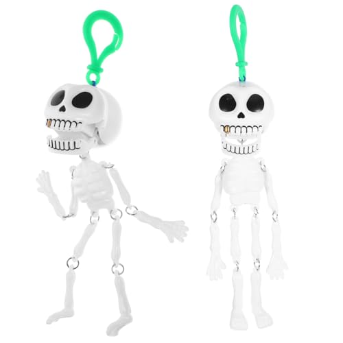 Vaguelly Halloween Skelett Zugspielzeug Gruselige Skelette Für Halloween Deko Und Spaß Mit Zugmechanismus Ideale Halloween Requisiten Für Kinderpartys von Vaguelly