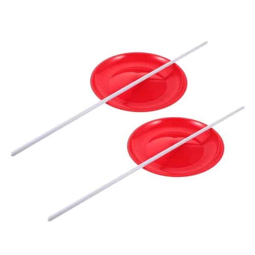 Vaguelly 2 Stück Bunte Spinning Platten mit Stäben für Zirkusaufführungen Leicht Stabil für Akrobatik und Jongliertraining Vaguelly 2 Stück Bunte Spinning Platten mit Stäben für Zirkusaufführungen Leicht Stabil für Akrobatik und Jongliertraining von Vaguelly