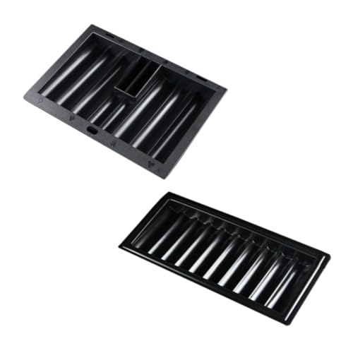 Vaguelly 2 Stück Chip Tablett Pokerchip Ständer Tischchips Groß Gaming Schreibtisch Zubehör Halter Mit Zahlen Serviertablett Pokertabletts Chips Tablett von Vaguelly