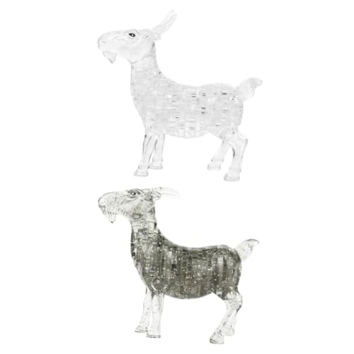 Vaguelly 2 Stück Desktop Ziege Figuren Puzzle Stilvolle Ziegenstatue Dekoration für Zuhause und Büro Kreative Kunsthandwerksornamente Kristallähnlicher Vaguelly 2 Stück Desktop Ziege Figuren Puzzle Stilvolle Ziegenstatue Dekoration für Zuhause und Büro Kreative Kunsthandwerksornamente Kristallähnlicher von Vaguelly