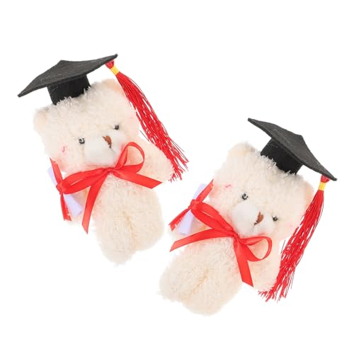 Vaguelly 2 Stück Doktorbär Material High School Abschlussfeier Blumenstrauß Bären Abschlussfeier Zubehör Weicher Abschlussbär Mini Stoffbär Puppe Plüsch Beige Vaguelly 2 Stück Doktorbär Material High School Abschlussfeier Blumenstrauß Bären Abschlussfeier Zubehör Weicher Abschlussbär Mini Stoffbär Puppe Plüsch Beige von Vaguelly