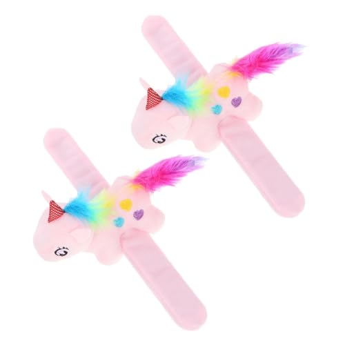 Vaguelly 2 Stück Einhorn Schnapparmbänder Lustige Tiermotiv Armbänder für Partyspielzeug und Mitgebsel und Sicher für Stundenlangen Tragekomfort Vaguelly 2 Stück Einhorn Schnapparmbänder Lustige Tiermotiv Armbänder für Partyspielzeug und Mitgebsel und Sicher für Stundenlangen Tragekomfort von Vaguelly