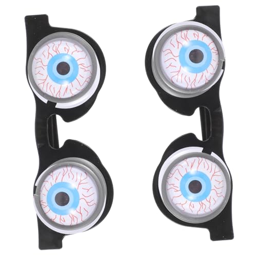 Vaguelly 2 Stück Federbrillen Hängeaugen Brille Große Augen Partybrille Lustige Brille Streichbrille Mit Augen Lustige Feder Augapfelbrille Ausziehbare Brille Aus Kunststoff von Vaguelly