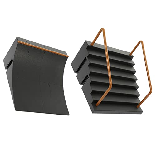 Vaguelly 2 Stück Finger-Skateboard-zubehör Schlittschuhe Griffe Roller Fingerscooter Pads Griptape Skateboards -Pads Skateboard-Pads Bretter Scooter-Deck Black Plastik von Vaguelly